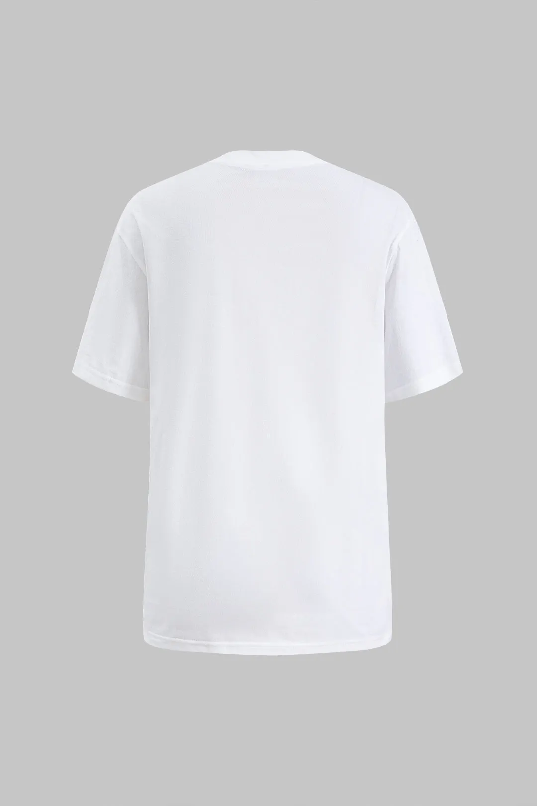 Brevprint rund hals kortærmet t-shirt sold by Micas product image thumbnail 3