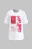 Brevprint rund hals kortærmet t-shirt sold by Micas