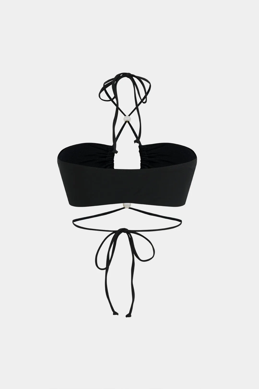 Bead Ruched Cut Out Tie-Up Bikini og Slit Cover Up Set sold by Micas product image thumbnail 3