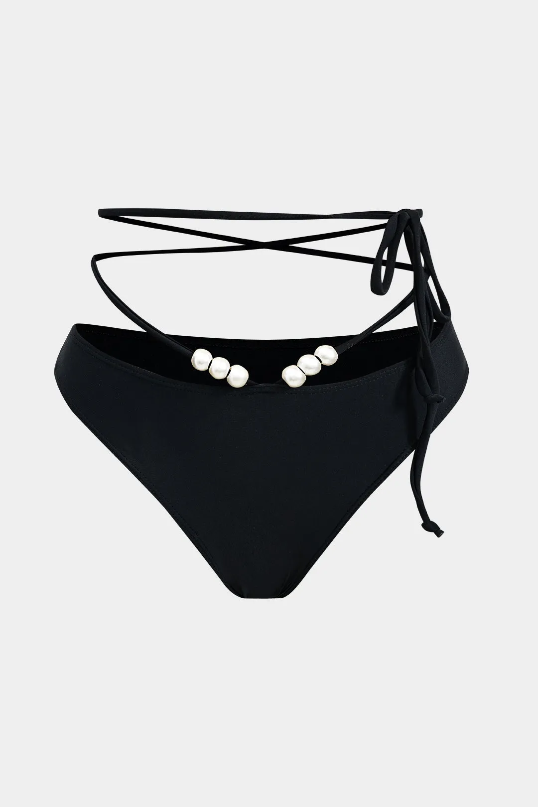 Bead Ruched Cut Out Tie-Up Bikini og Slit Cover Up Set sold by Micas product image thumbnail 4