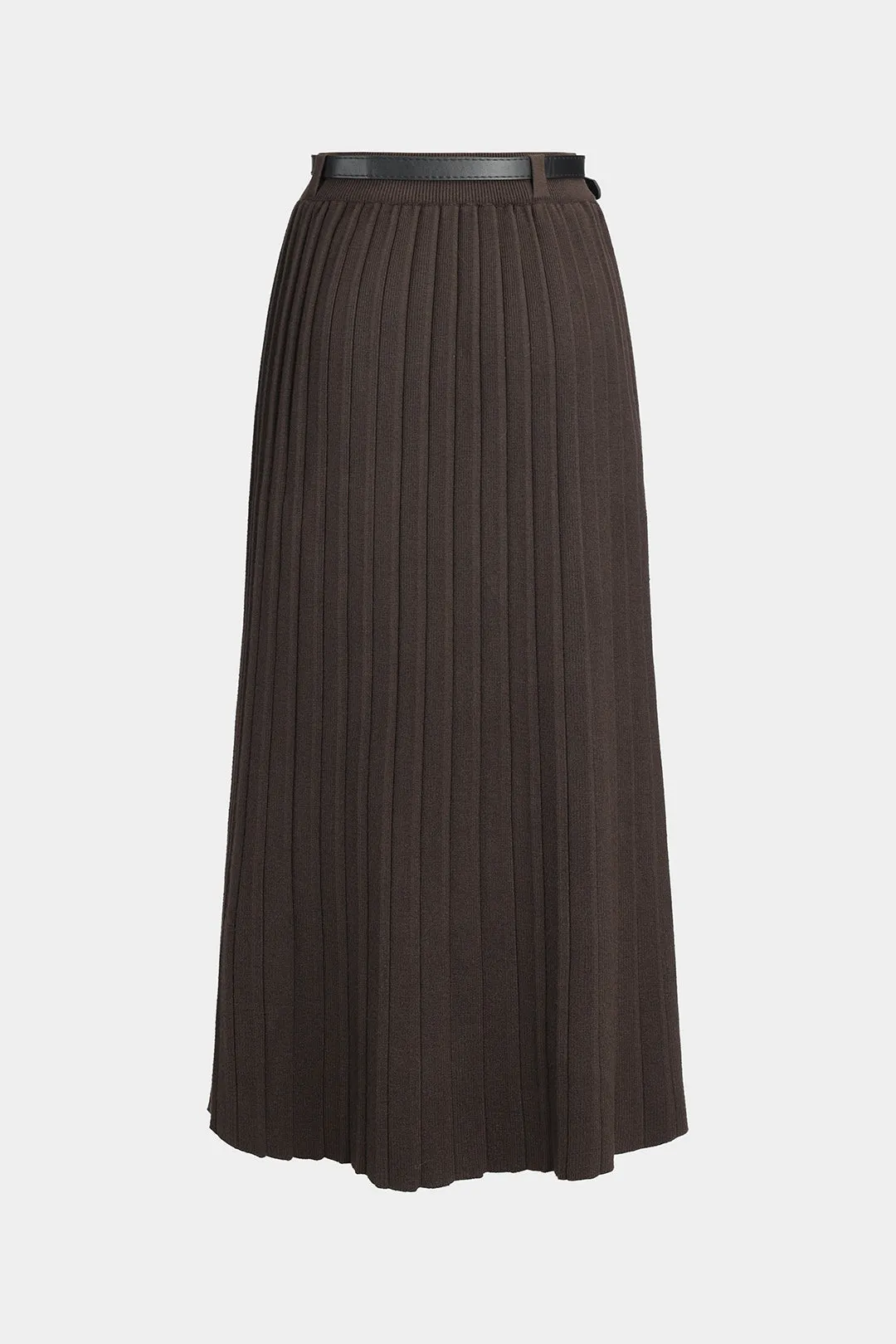 Pleated Belted High Waist Skirt sold by Micas product image thumbnail 2