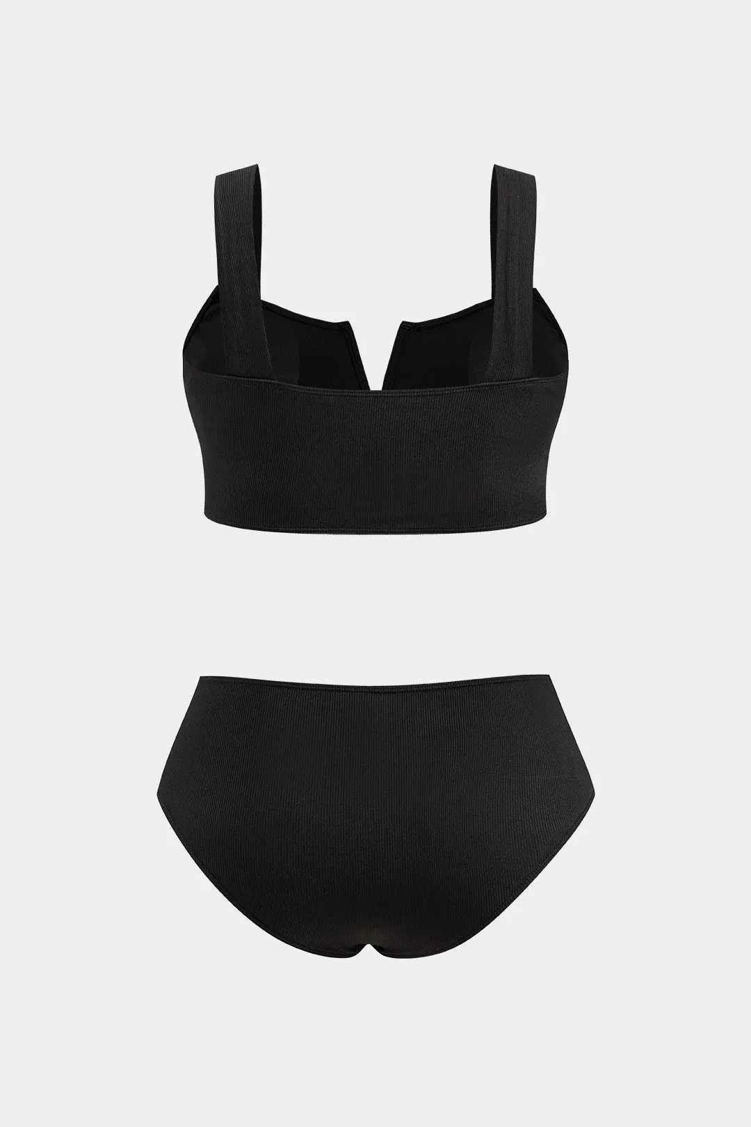 Plusstørrelse Ruched Rackless Bikini Set sold by Micas product image thumbnail 2