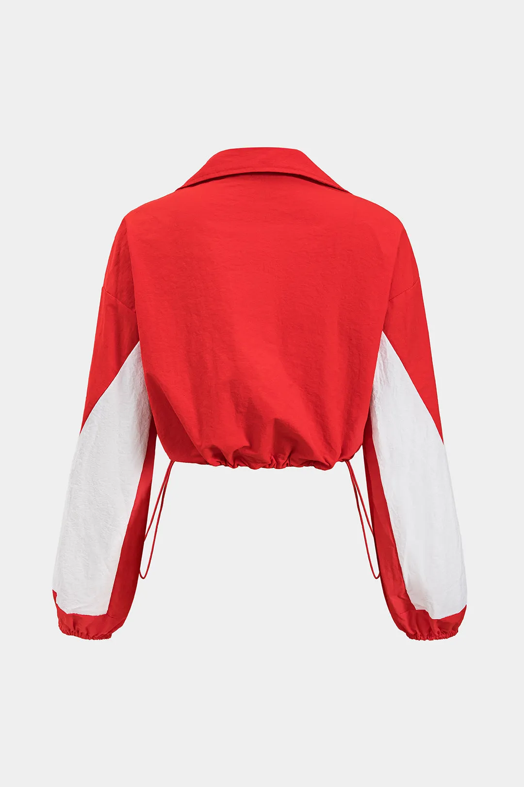 RUCHED PATCHWORK TURNSTRING lynlås langærmet top og bukser sæt sold by Micas product image thumbnail 3