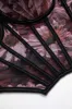Blomsterprint Mesh Corset Slip Cami Top sold by Micas