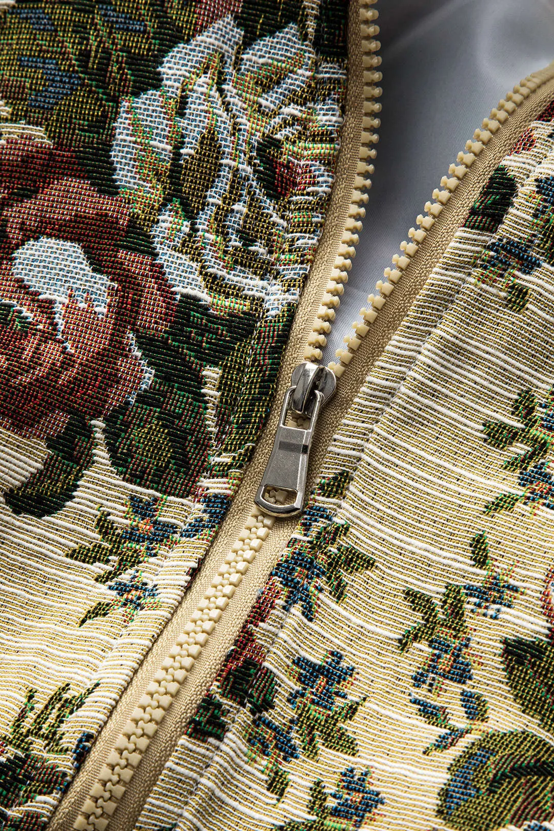 Jacquard Zipper Button Long Sleeve Jacket sold by Micas product image thumbnail 3