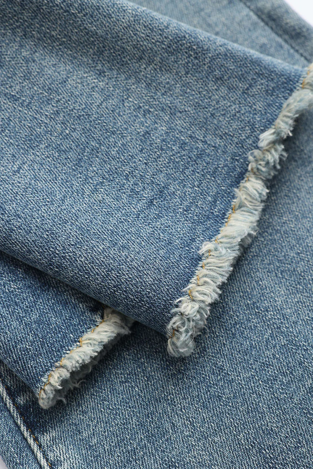 Denim lomme knap flare ben jeans sold by Micas product image thumbnail 5