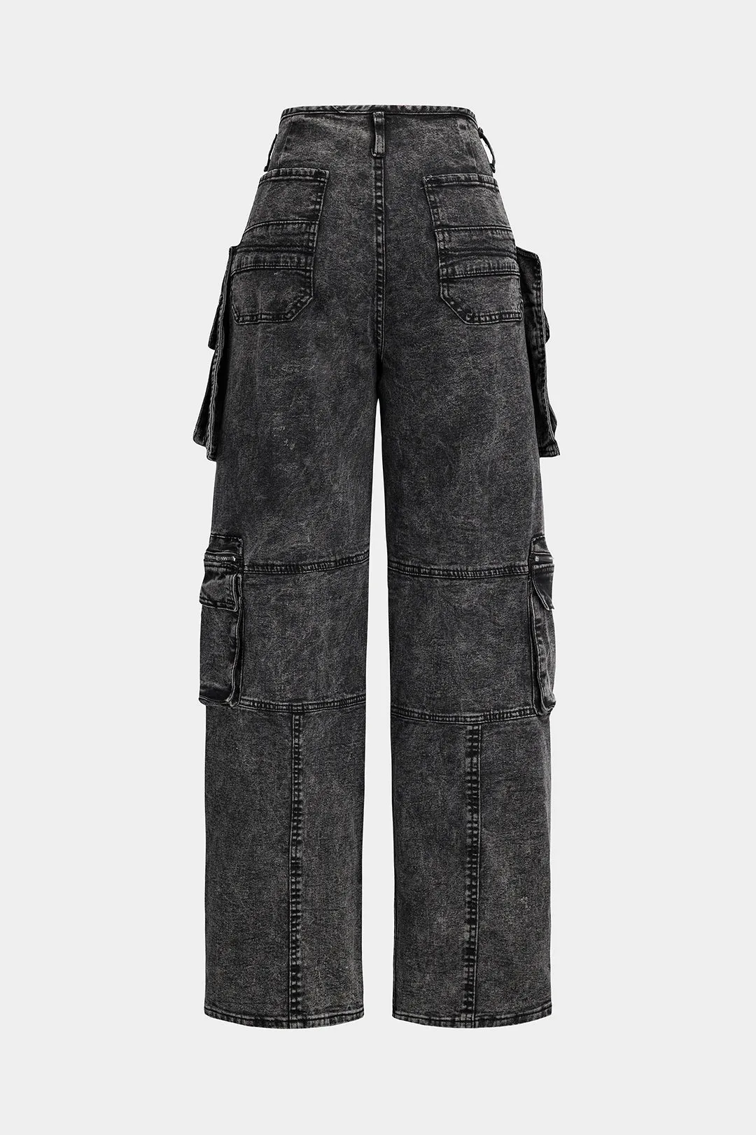 Denim lynlås klap lomme jeans sold by Micas product image thumbnail 2