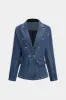 Denim Button Pocket Long Sleeve Outerwear sold by Micas