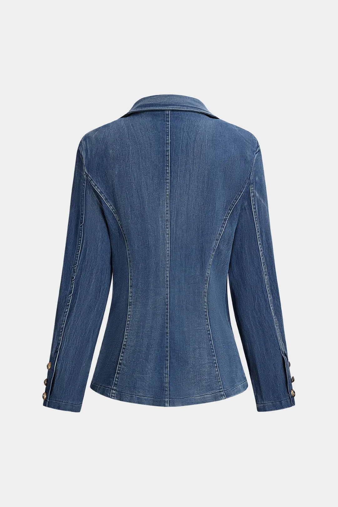 Denim Button Pocket Long Sleeve Outerwear sold by Micas product image thumbnail 2