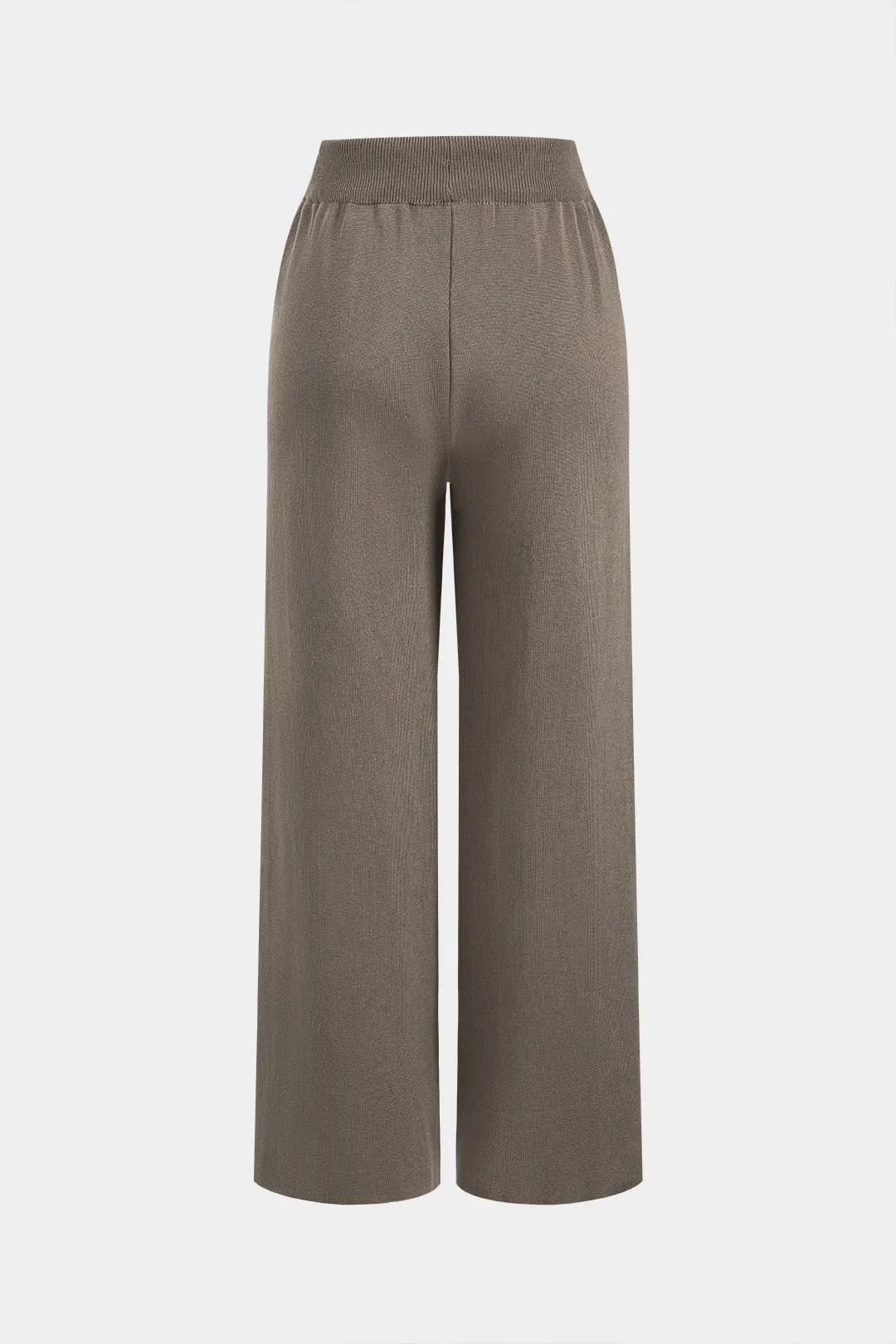 Sweater Turtleneck Top and Tie Front Wide Ben Pants Set sold by Micas product image thumbnail 5