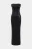 Rygløs stropløs spalte maxi kjole sold by Micas