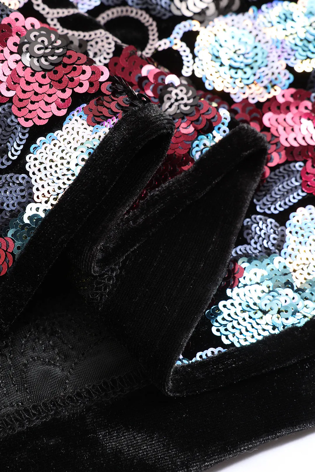 Sequin Embroidery Velvet Skort sold by Micas product image thumbnail 3