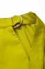 Plus Size Pleated Tie-Up High Waist Skirt sold by Micas