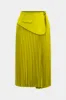 Plus Size Pleated Tie-Up High Waist Skirt sold by Micas