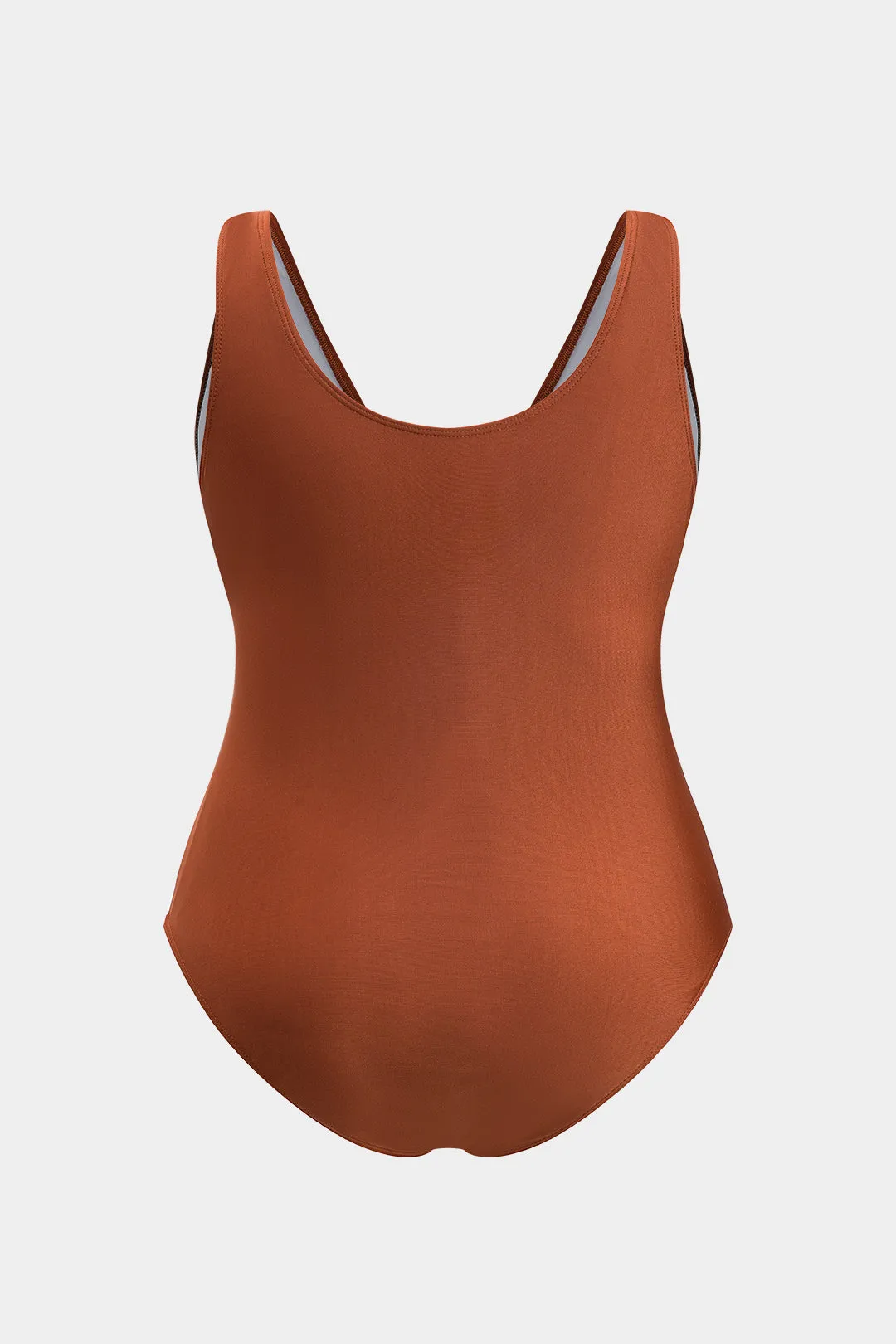 Plus størrelse ruched slips front udskåret mave kontrol badedragt sold by Micas product image thumbnail 2