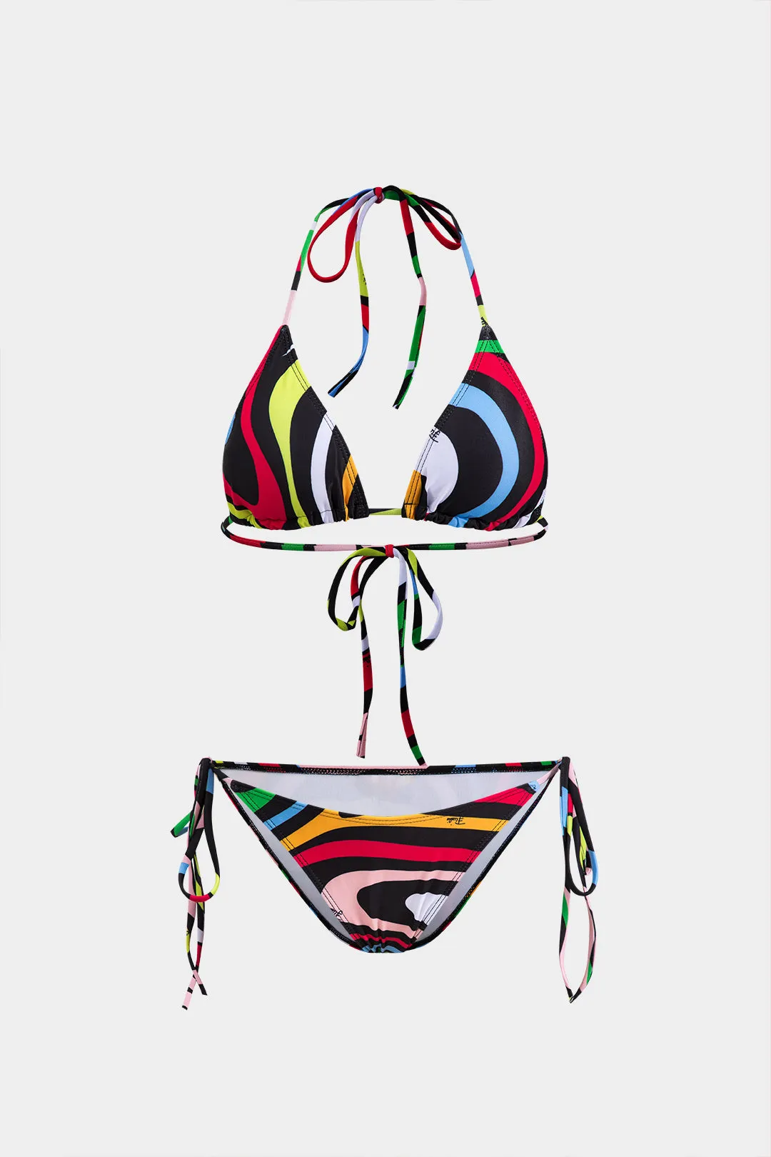 Stripe Tie-Up Bikini Set sold by Micas