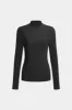 Ruched Mock Neck Long-Sleeve Top sold by Micas