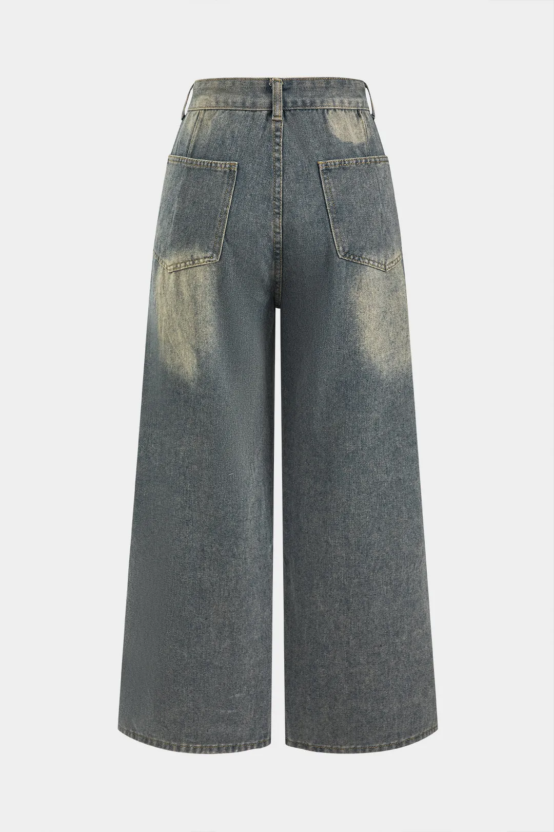 Denim Metallic Decor Button Pocket Cut ud jeans sold by Micas product image thumbnail 2