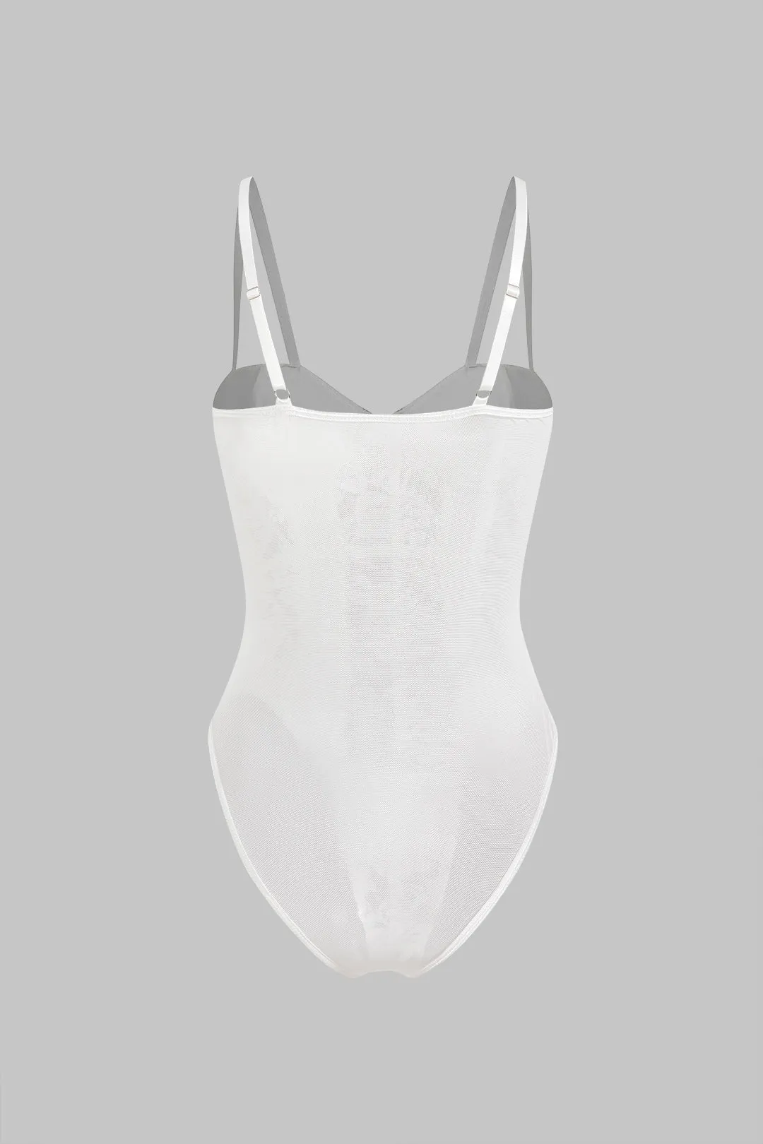 Mesh blonder broderi bustier korset slip lingerie bodysuit sold by Micas product image thumbnail 2