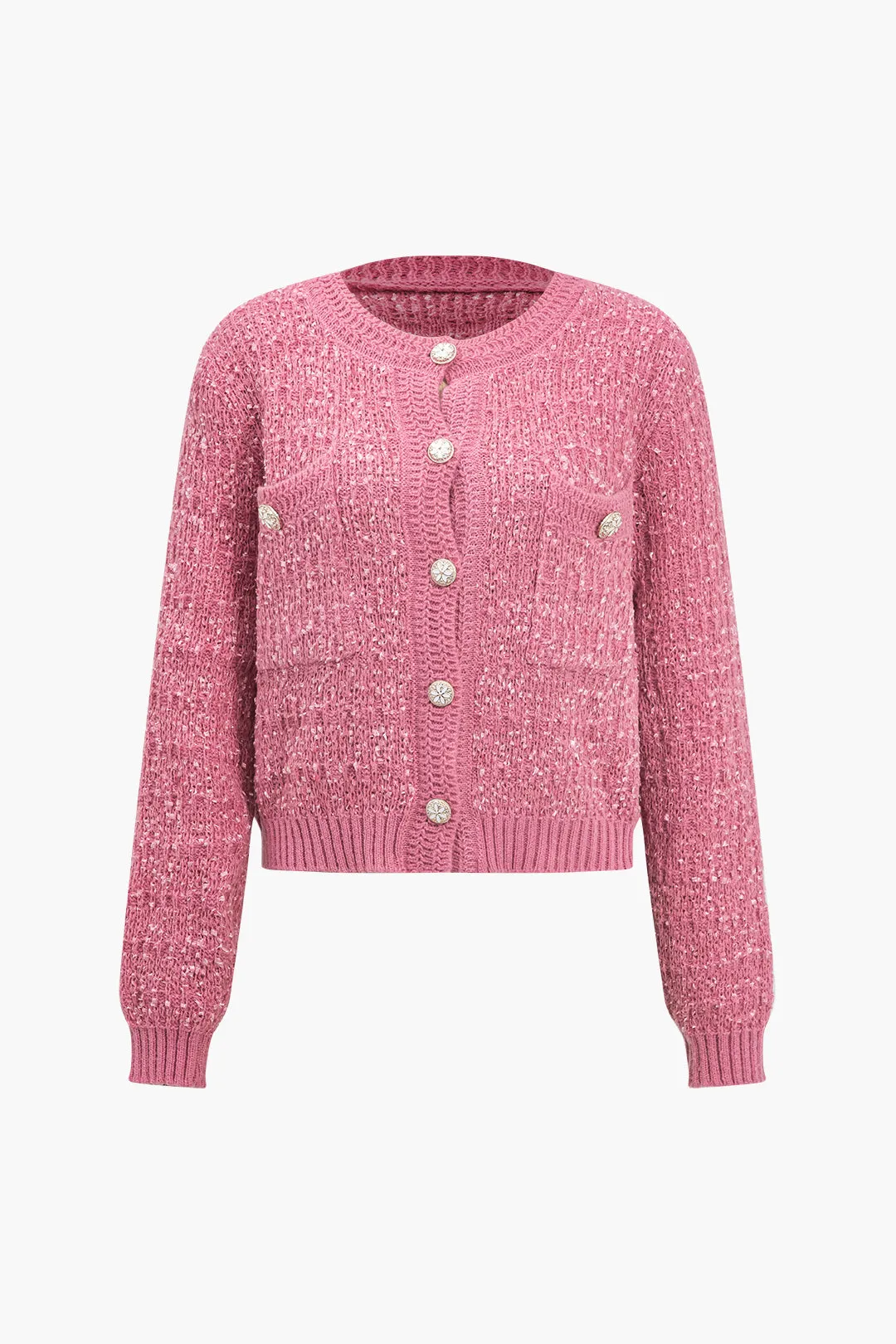 Strik knap langærmet cardigan sold by Micas