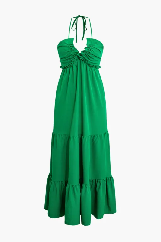 RUCHED TOE-UP SKULLOP EVENSEMELSE MAXI KLACH sold by Micas