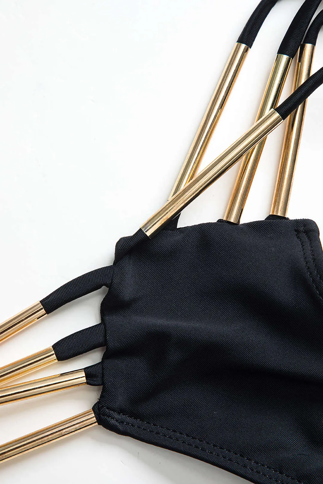 Metal Cut Out Tie Back Bikini Set sold by Micas product image thumbnail 3