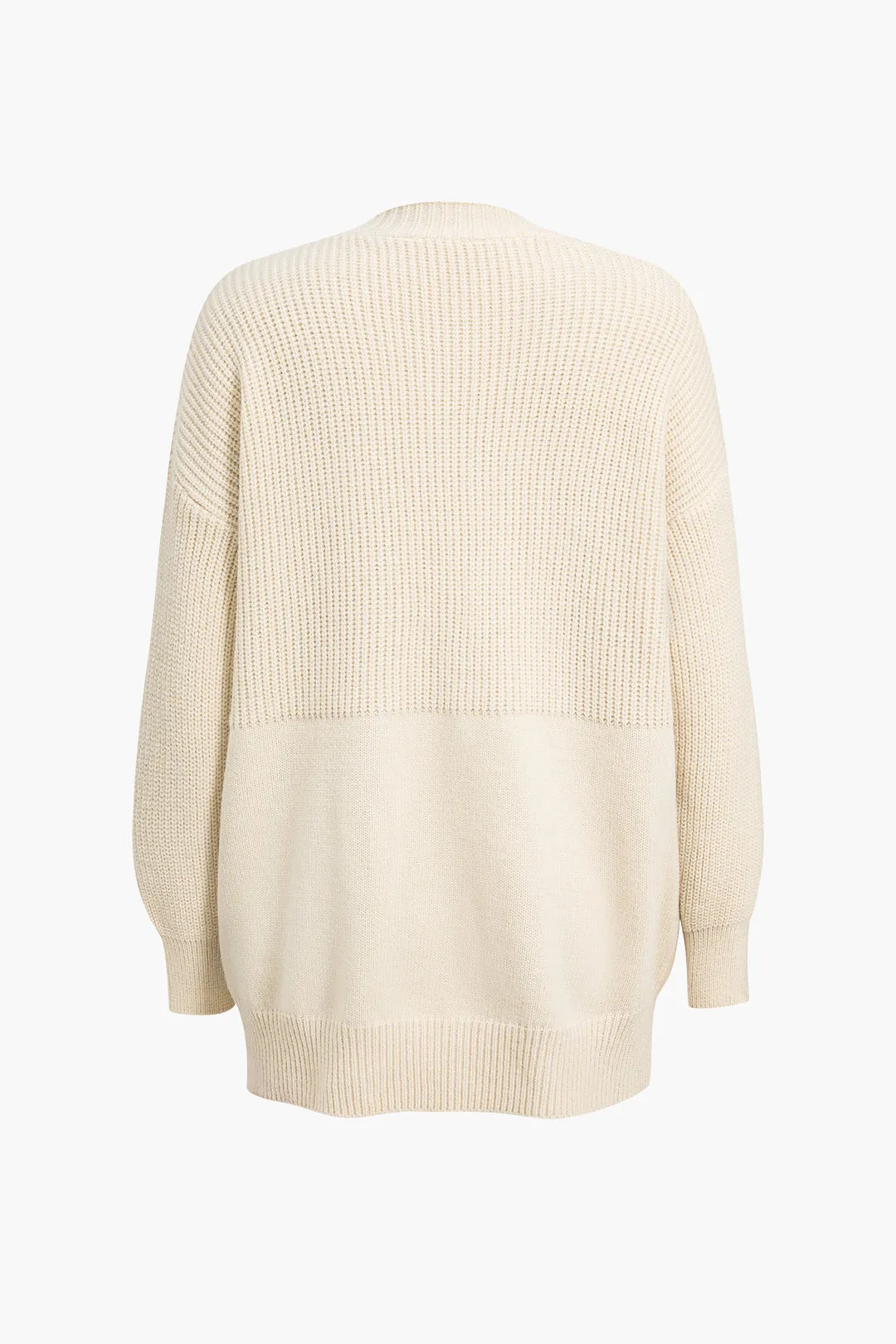 Sweater denim patchwork knap lomme cardigan sold by Micas product image thumbnail 2