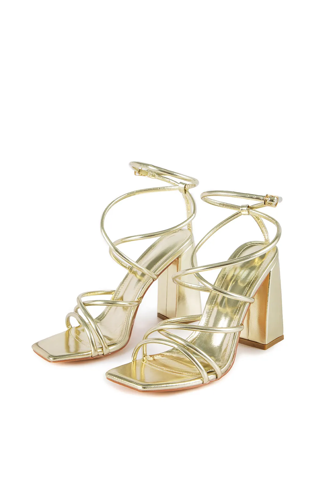 Firkantet tå højhælede sandaler sold by Micas product image thumbnail 2