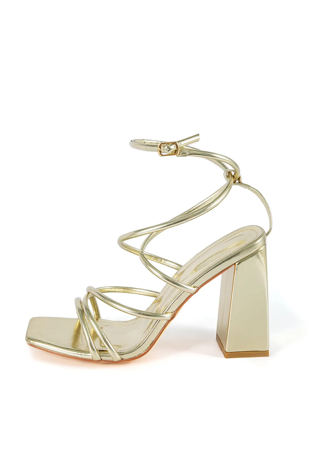 Firkantet tå højhælede sandaler sold by Micas product image thumbnail 3