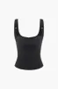 Metallisk korset bustier tank top sold by Micas