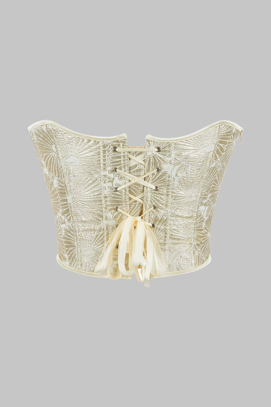 Blomstermønster bind lynlås lynlås tilbage rør top sold by Micas product image thumbnail 2