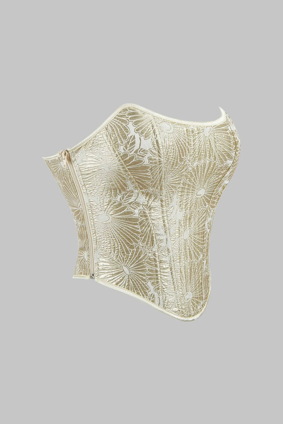 Blomstermønster bind lynlås lynlås tilbage rør top sold by Micas product image thumbnail 3