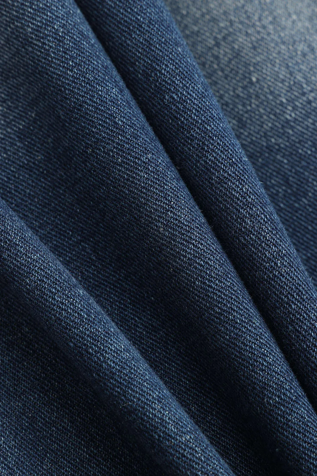 Denim knaplomme vaskede brede ben jeans sold by Micas product image thumbnail 4