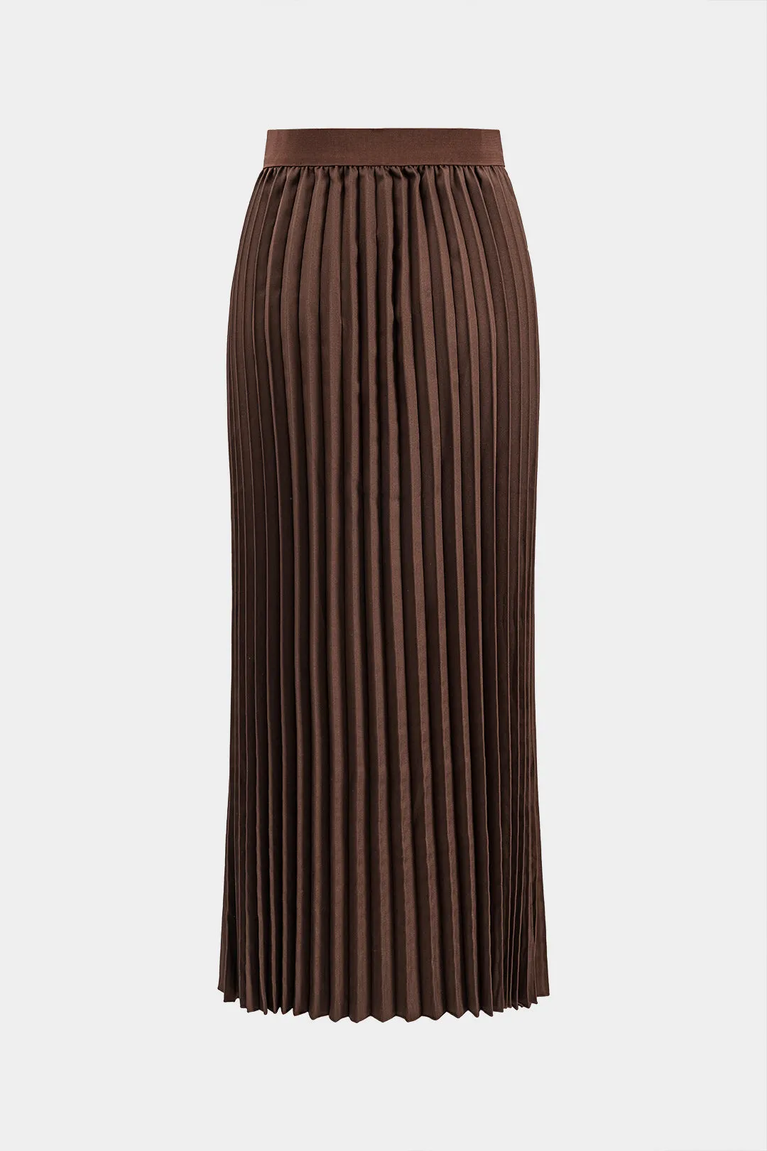 Bæltet knap klap lomme langærmet top og plisseret nederdel sæt sold by Micas product image thumbnail 5