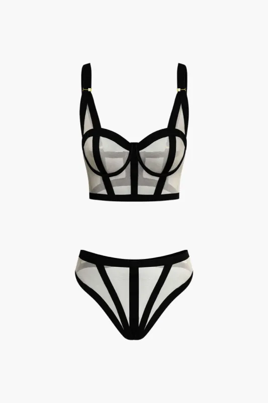 Mesh todelt lingeri sold by Micas