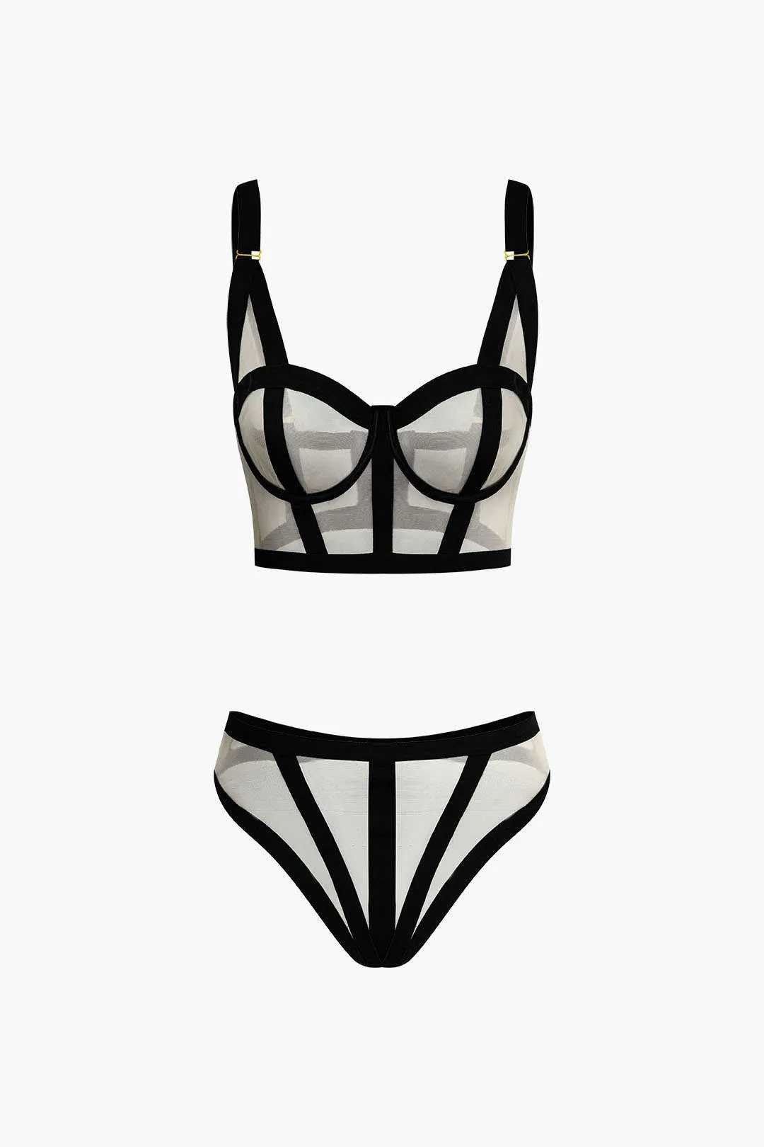 Mesh todelt lingeri sold by Micas