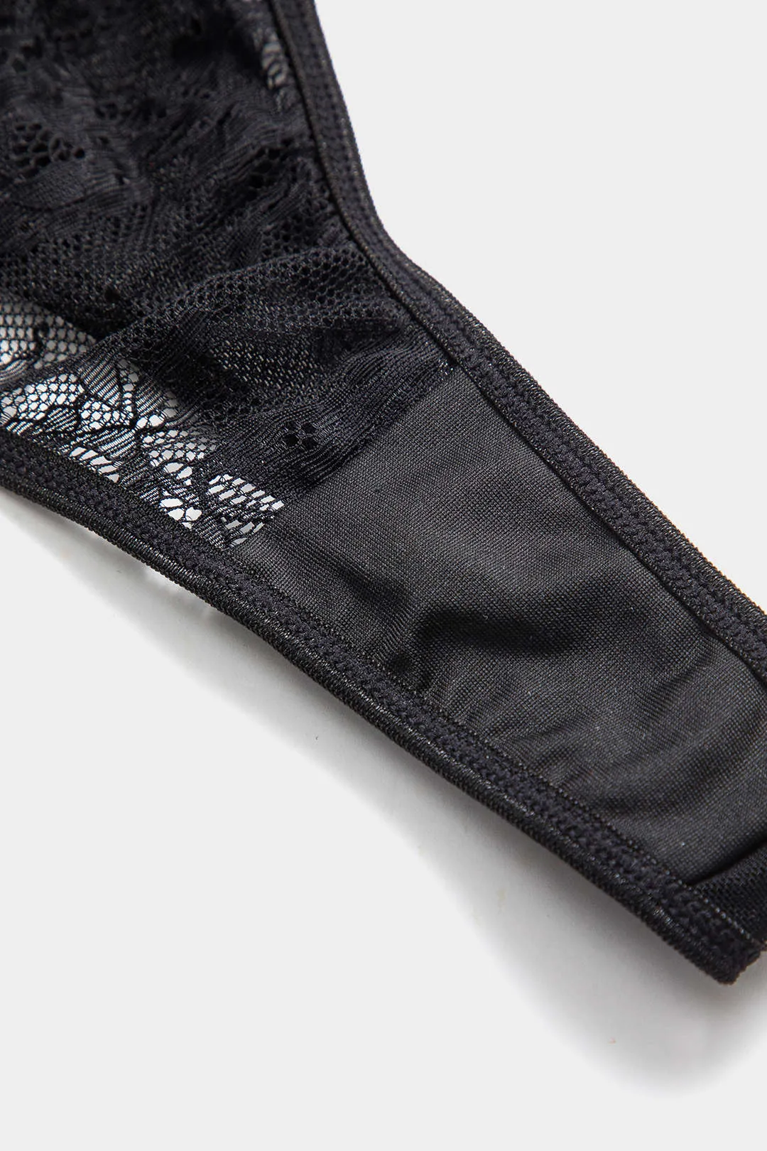 Blonderbroderi krydsede Bustier Lingerie Garter Set sold by Micas product image thumbnail 5