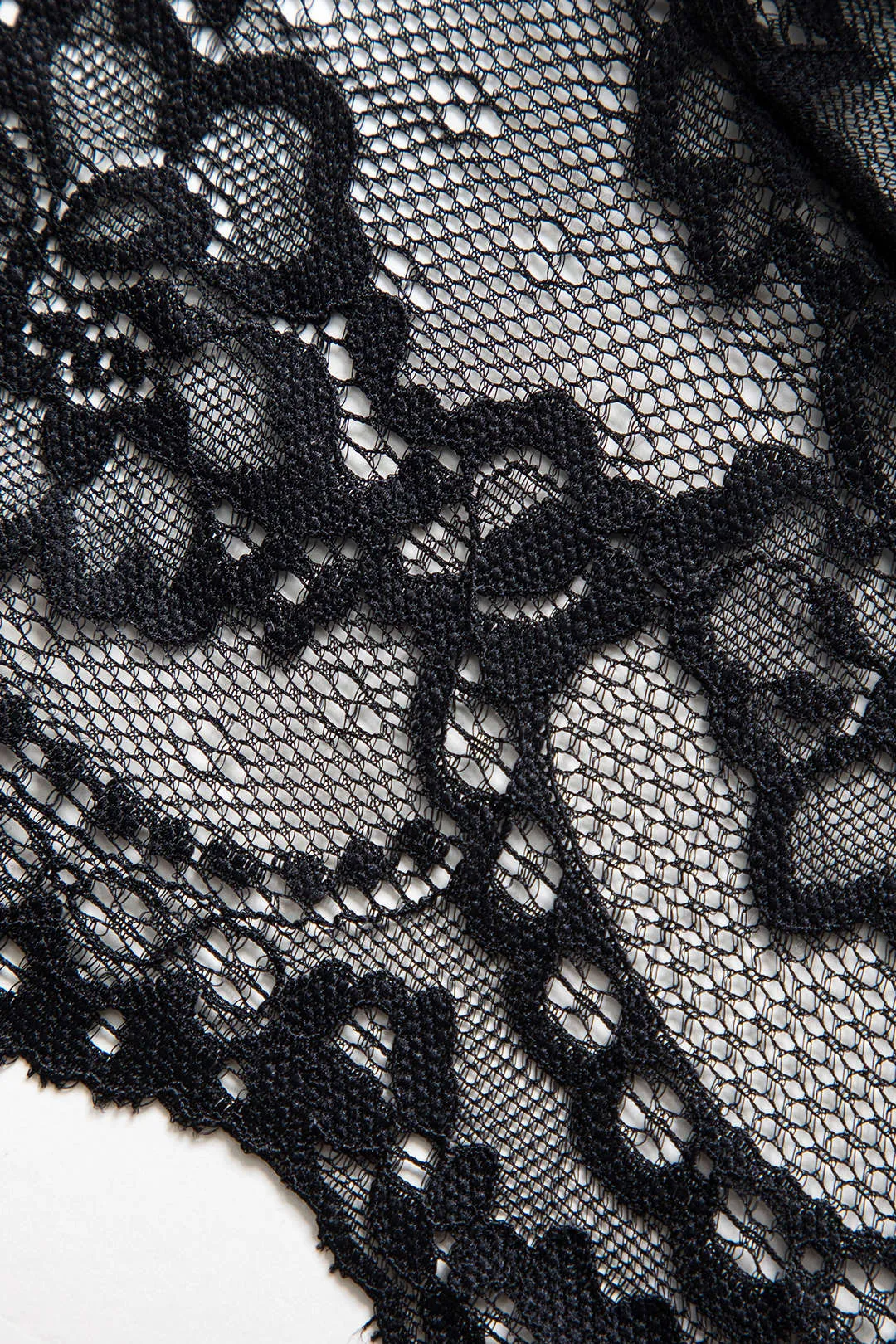 Blonder Metallic Chain Cut Out Sheer Lingerie Garter Set sold by Micas product image thumbnail 4