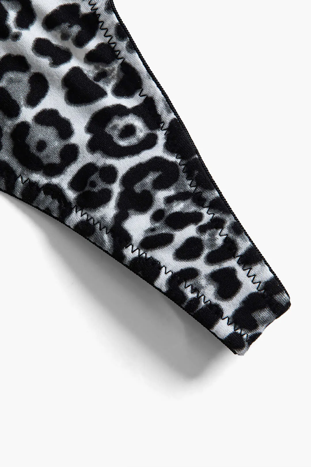 Leopard mønster rygfri bustier bæltet lingeri strømpebånd sæt sold by Micas product image thumbnail 5