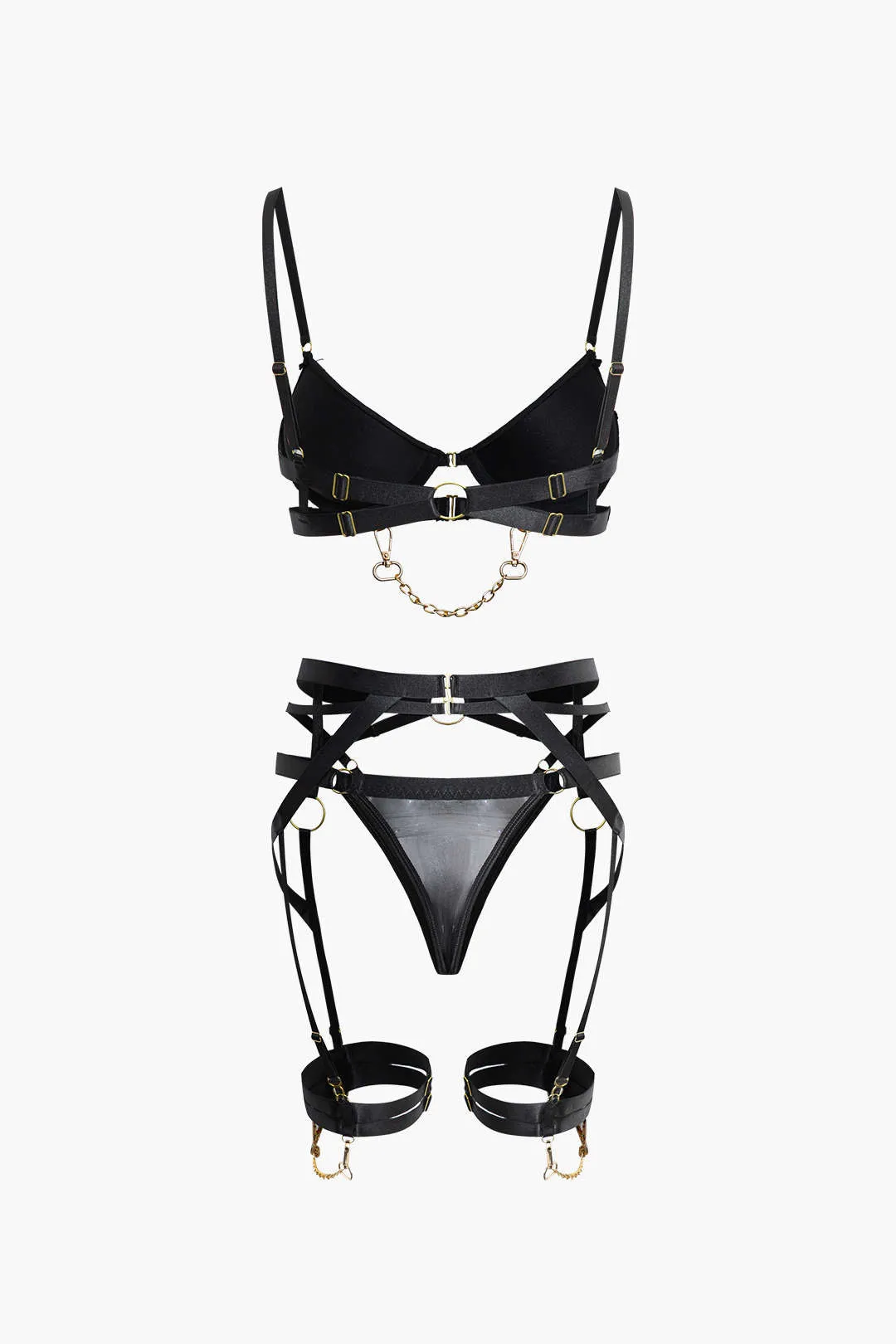 Metal Chain Lingerie Garter Set sold by Micas product image thumbnail 3