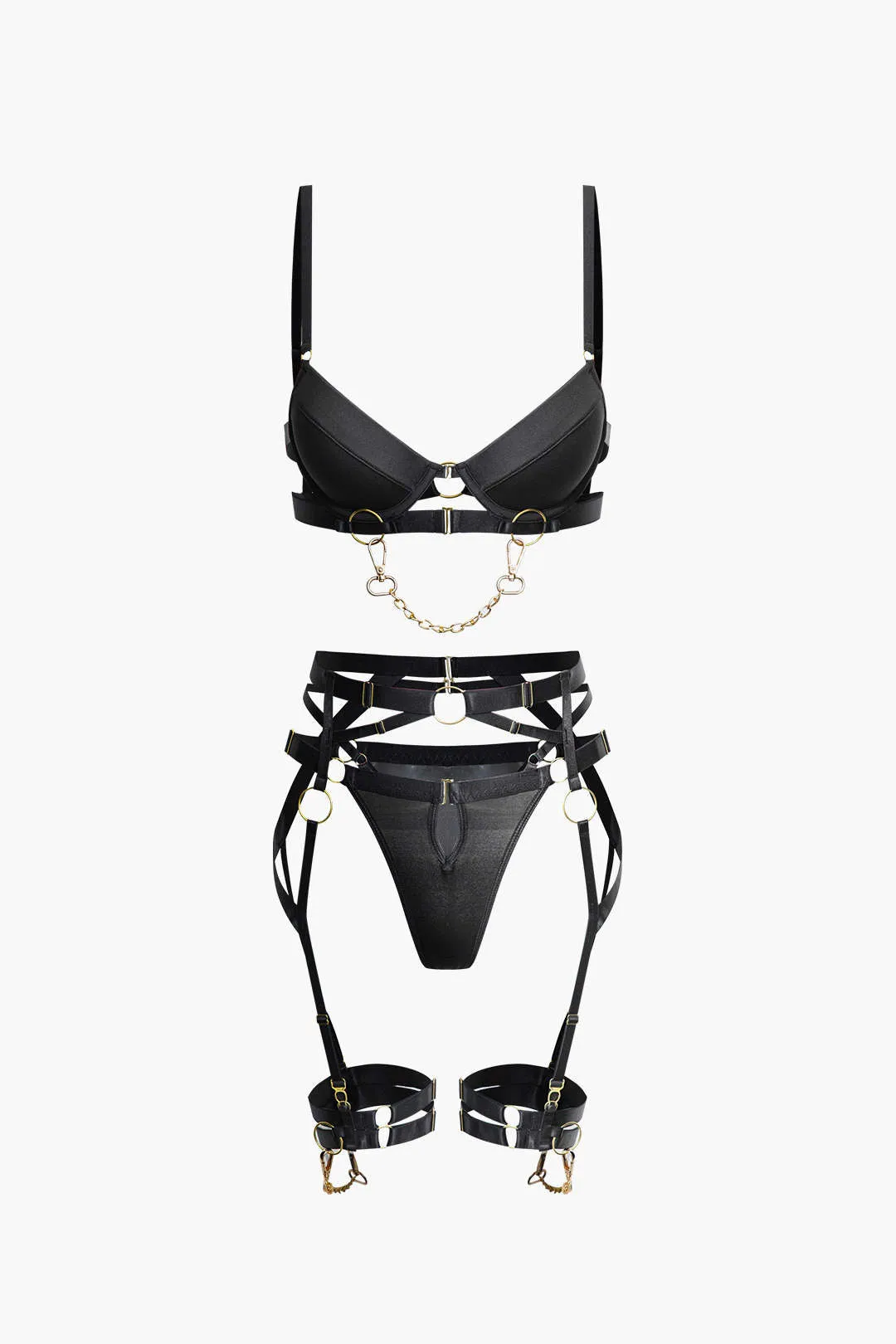 Metal Chain Lingerie Garter Set sold by Micas product image thumbnail 2