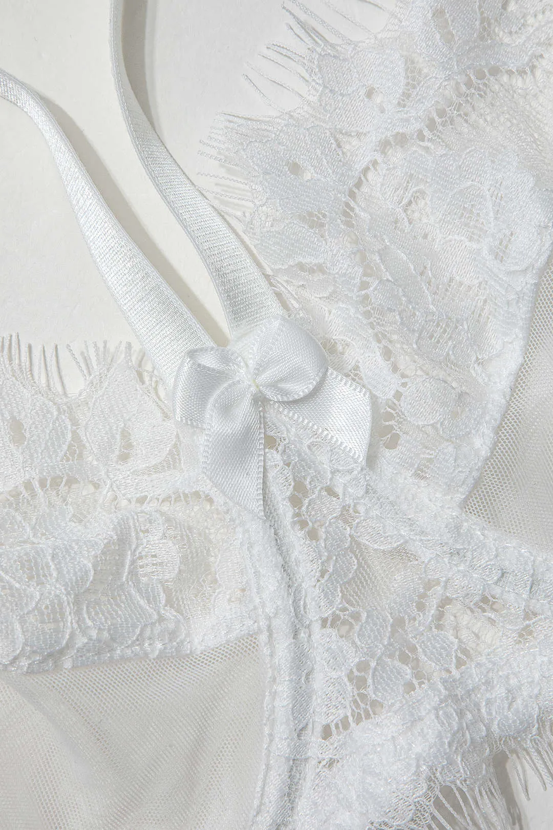 Blonder ren lingeri strømpebånd sæt sold by Micas product image thumbnail 5