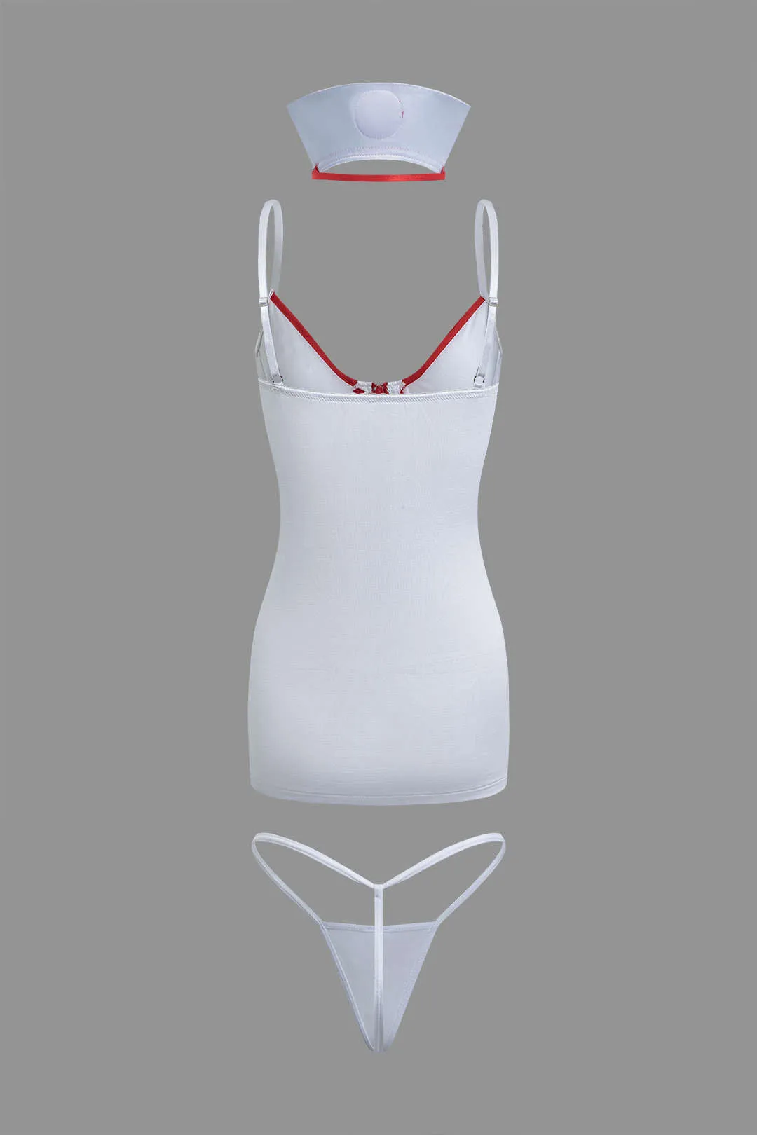 Patchwork lynlås bustier glide natkjole og trusser og hat sold by Micas product image thumbnail 2