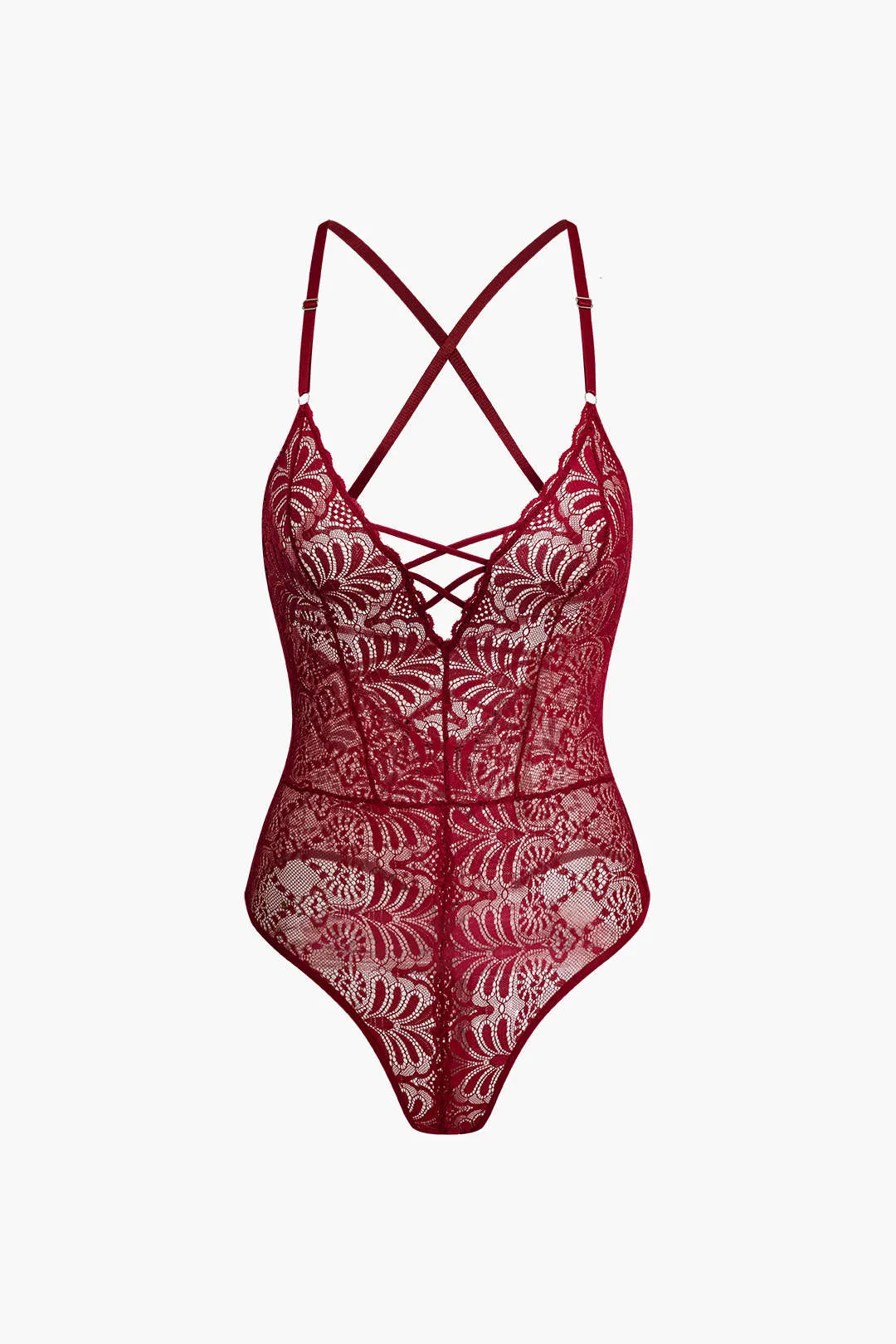 Blonder rygfri krydset lingeri bodysuit sold by Micas product image thumbnail 2