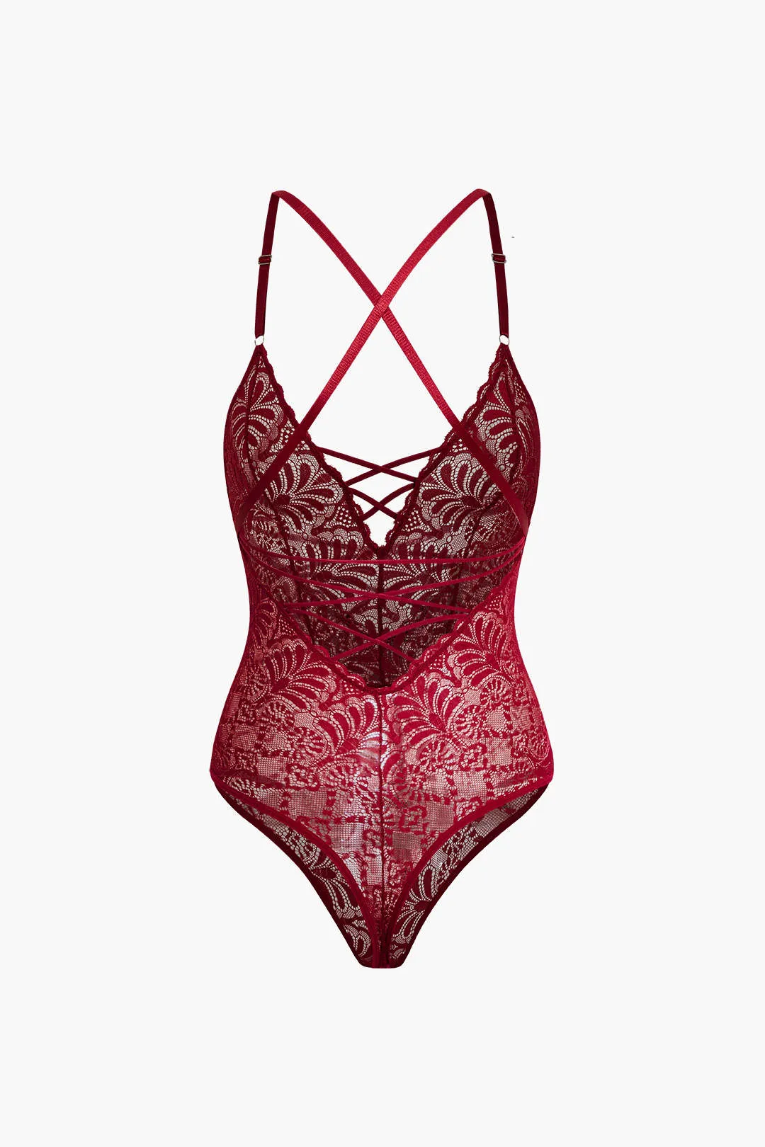 Blonder rygfri krydset lingeri bodysuit sold by Micas product image thumbnail 3