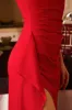 Ruched Slit Slip Maxi Dress sold by Micas