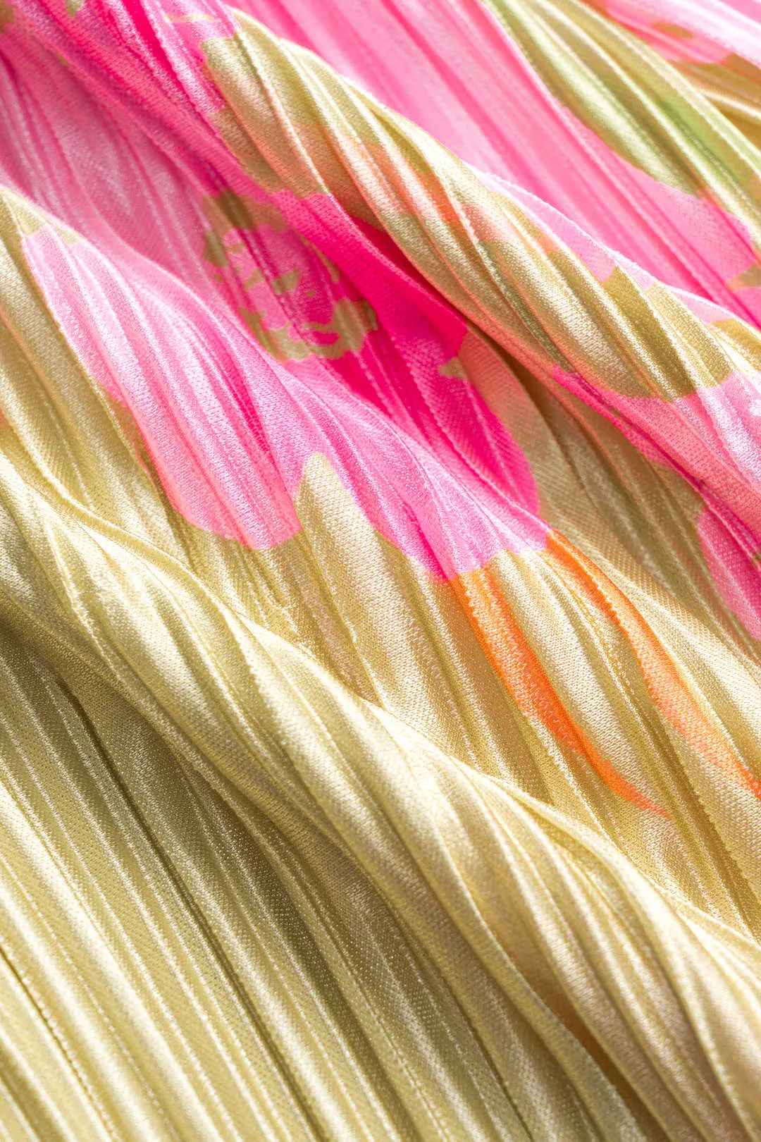 Blomsterprint plisseret slips tilbage stroppeløs maxi kjole sold by Micas product image thumbnail 3