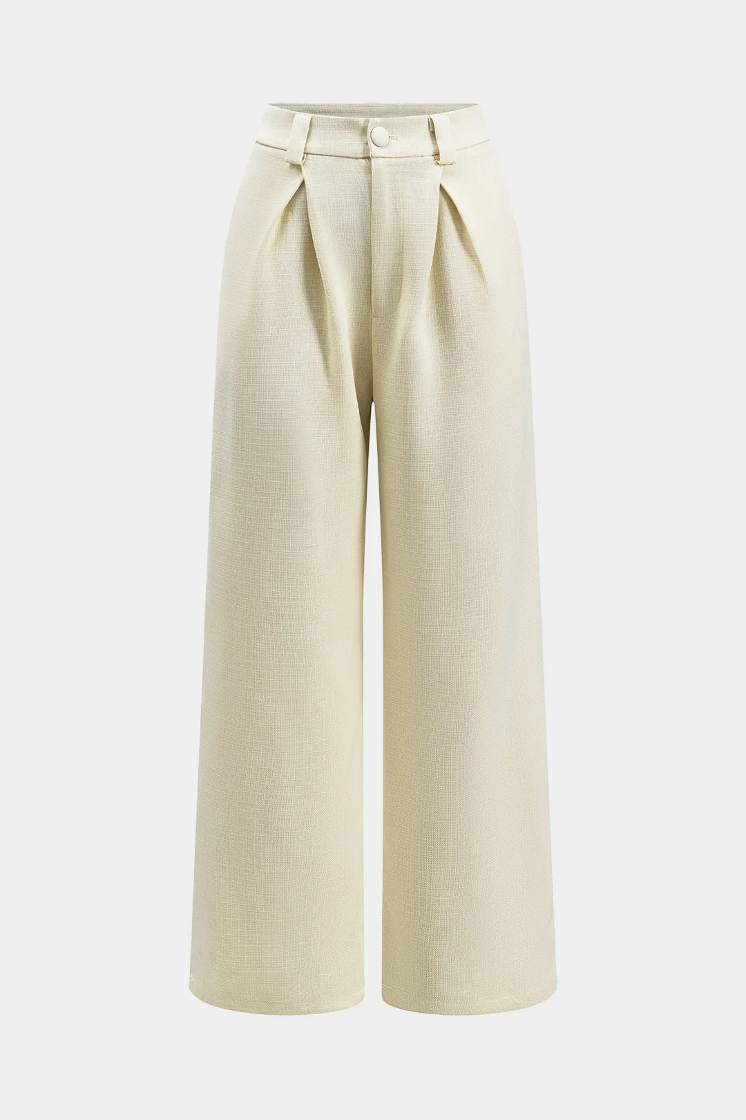 Knap ærmeløs top og plisserede brede benbukser sæt sold by Micas product image thumbnail 4