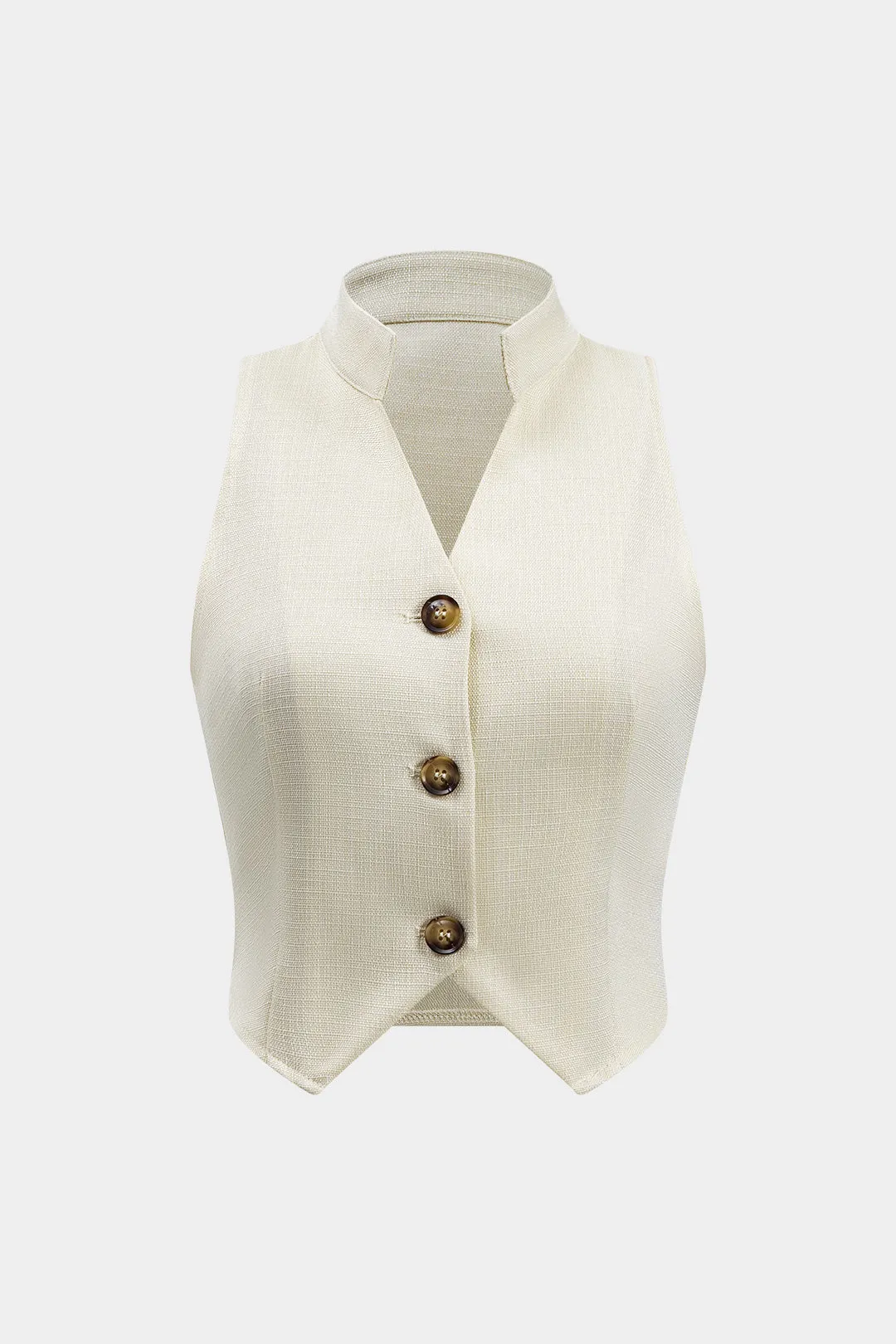 Knap ærmeløs top og plisserede brede benbukser sæt sold by Micas product image thumbnail 2