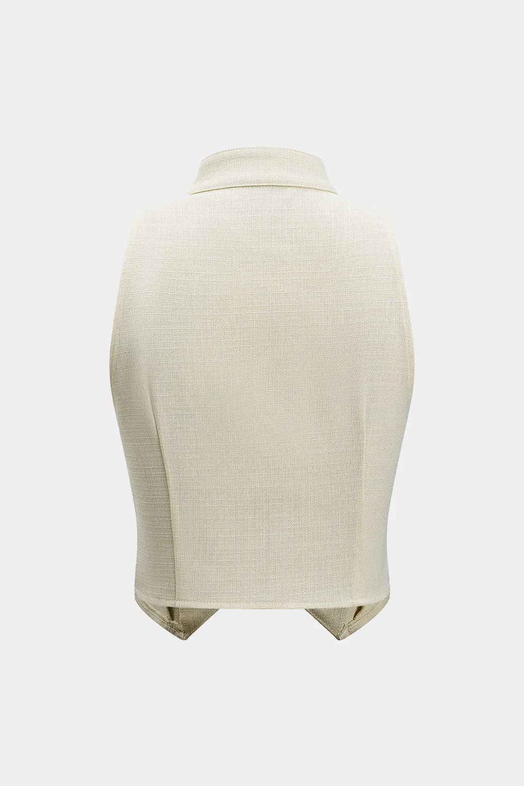 Knap ærmeløs top og plisserede brede benbukser sæt sold by Micas product image thumbnail 3